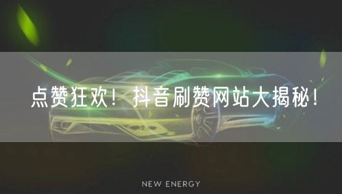 点赞狂欢！抖音刷赞网站大揭秘！