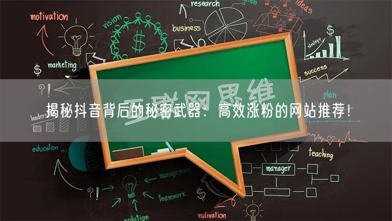 揭秘抖音背后的秘密武器：高效涨粉的网站推荐！