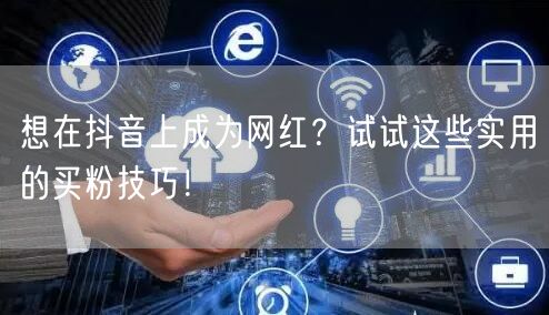 想在抖音上成为网红？试试这些实用的买粉技巧！