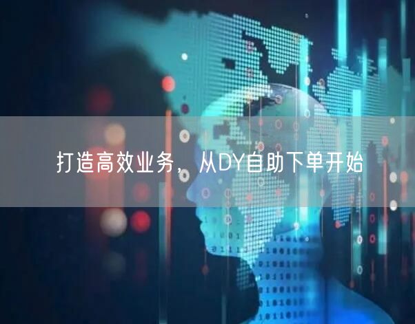 打造高效业务，从DY自助下单开始
