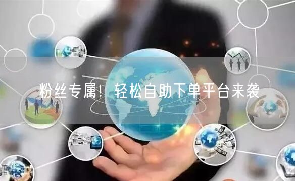 粉丝专属！轻松自助下单平台来袭